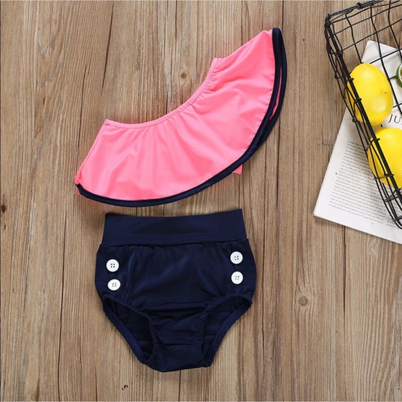 Sold out!! NWT girls button two piece - Picture 3 of 3